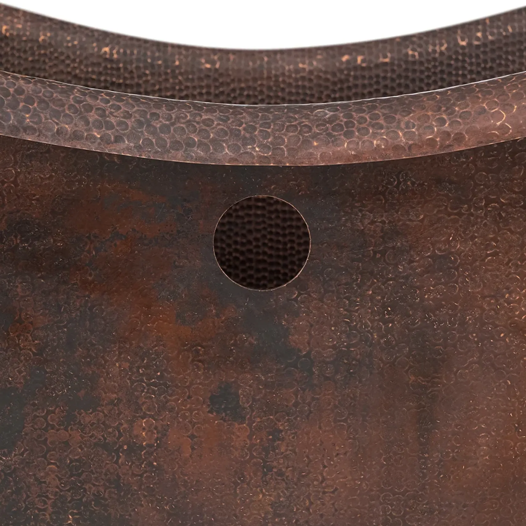 Premier Copper Products 67" Hammered Copper Freestanding Bathtub, Oil Rubbed Bronze, BTD67DBOF