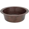 Premier Copper Products 12" Copper Bar/Prep Sink, Oil Rubbed Bronze, BR12DB2