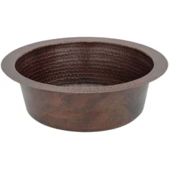 Premier Copper Products 12" Copper Bar/Prep Sink, Oil Rubbed Bronze, BR12DB2