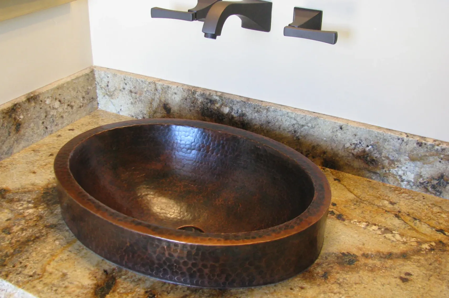Premier Copper Products 18" Oval Copper Bathroom Sink, Oil Rubbed Bronze, VO18SKDB