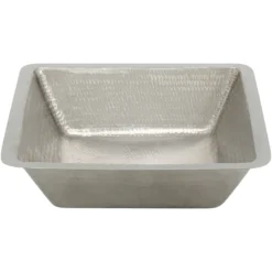 Premier Copper Products 19" Rectangle Copper Bathroom Sink, Nickel, LREC19EN