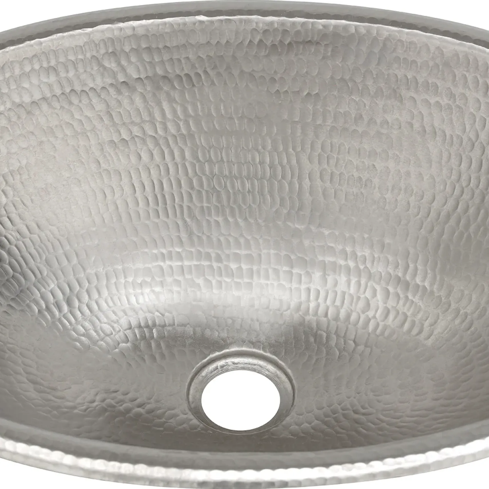 Premier Copper Products 19" Oval Copper Bathroom Sink, Nickel, LO19REN