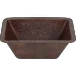 Premier Copper Products 17" Copper Bar/Prep Sink, Oil Rubbed Bronze, BRECDB3
