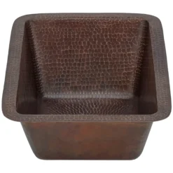 Premier Copper Products 17" Copper Bar/Prep Sink, Oil Rubbed Bronze, BRECDB3