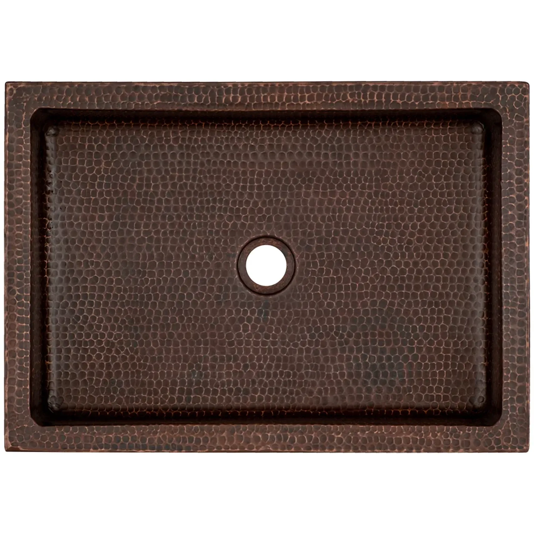 Premier Copper Products 20" x 14" Rectangle Vessel - Above Counter Copper Bathroom Sink, Oil Rubbed Bronze, 17 Gauge, VREC20SK1DB