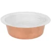 Premier Copper Products 14" Round Copper Bar/Prep Sink, Glazed White, 17 Gauge, BR14WHT2