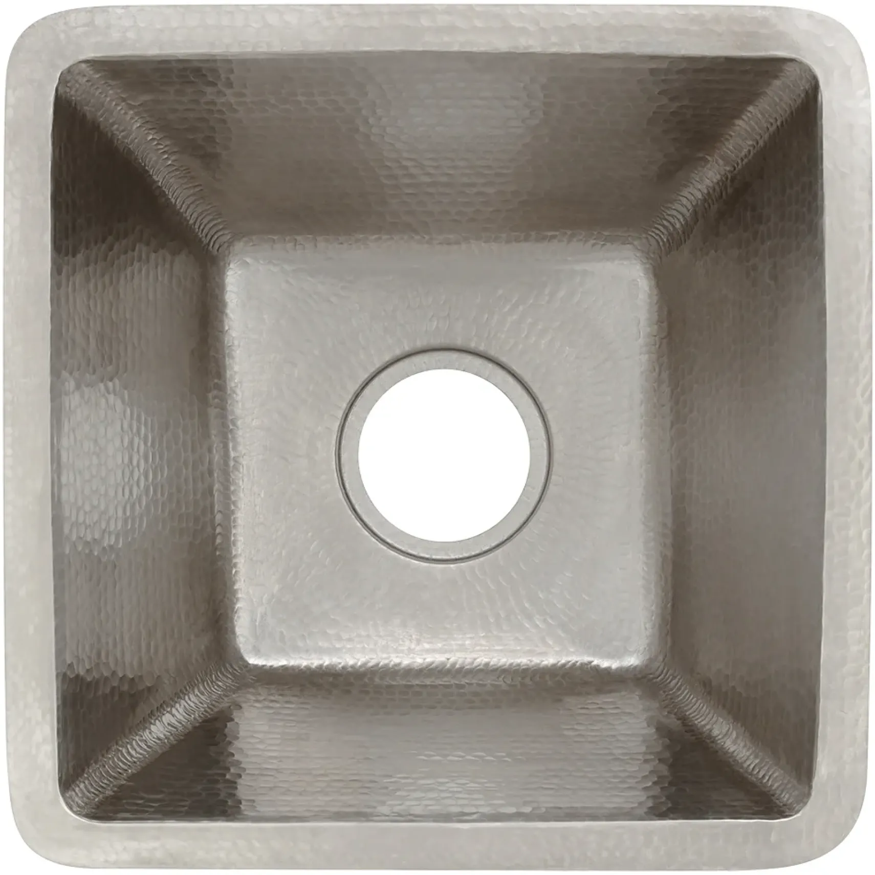 Premier Copper Products 17" Copper Bar/Prep Sink, Nickel, BS17EN