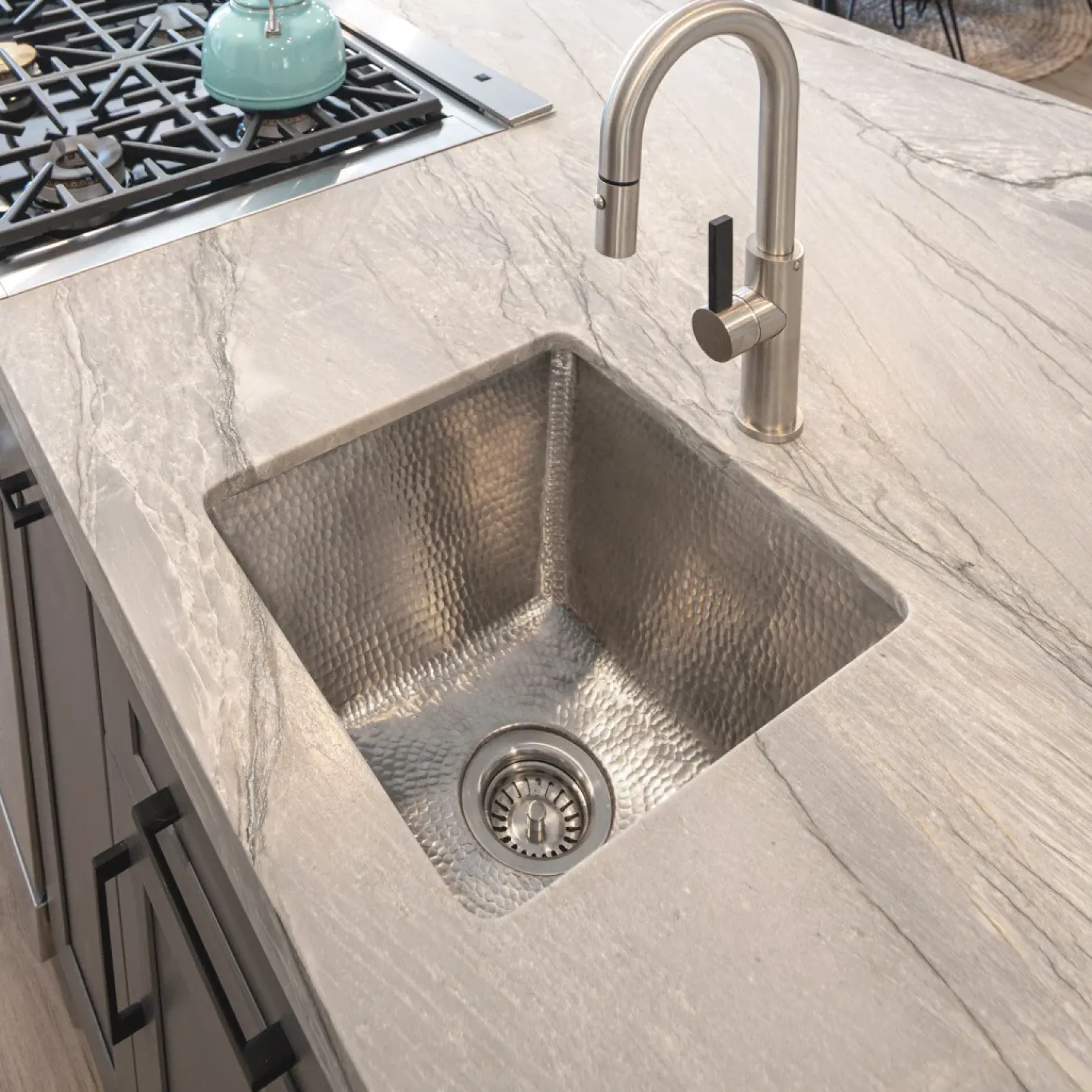 Premier Copper Products 17" Copper Bar/Prep Sink, Nickel, BS17EN