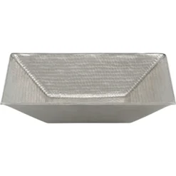 Premier Copper Products 17" Rectangle Copper Bathroom Sink, Nickel, PVMRECEN