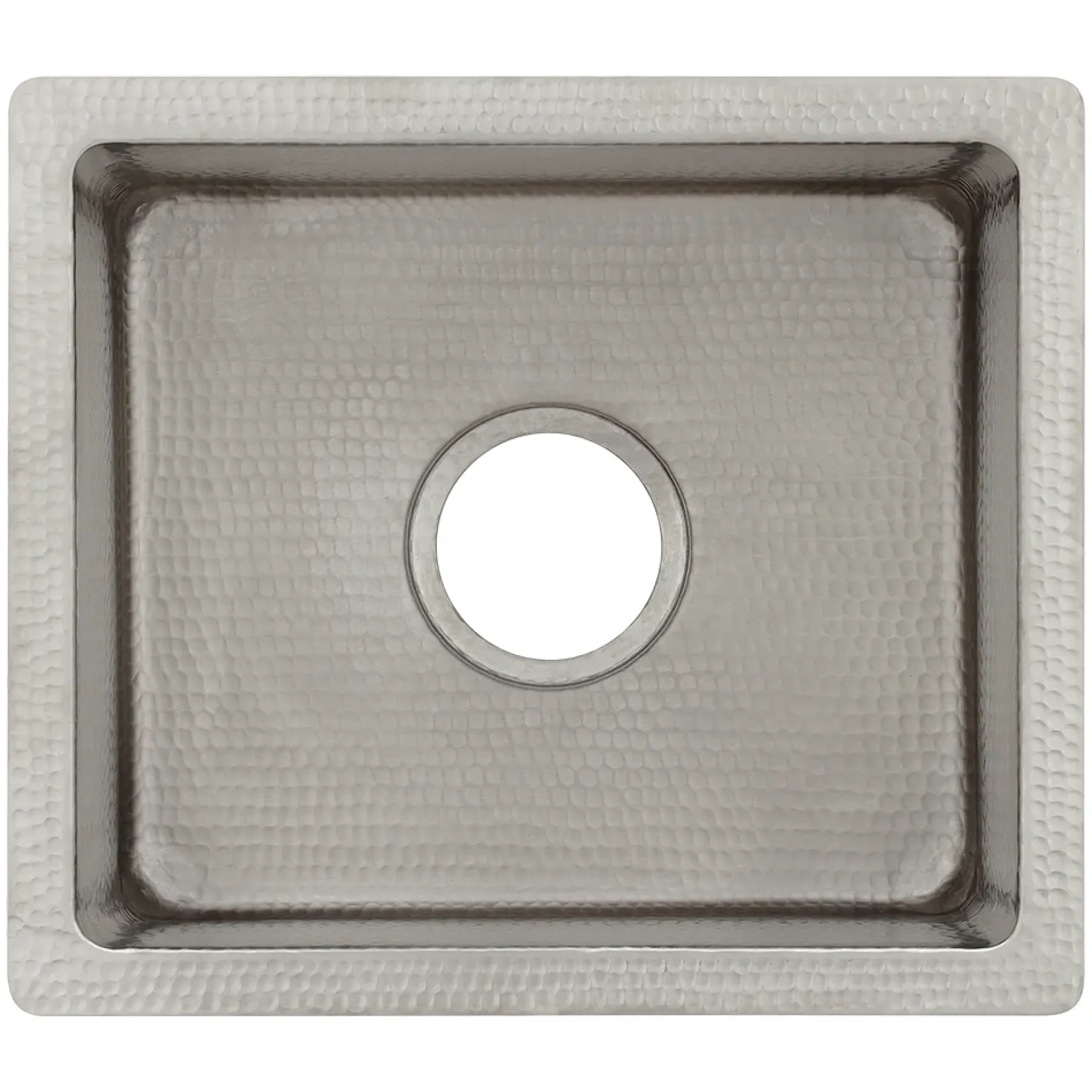 Premier Copper Products 20" Copper Bar/Prep Sink, Nickel, BREC20EN