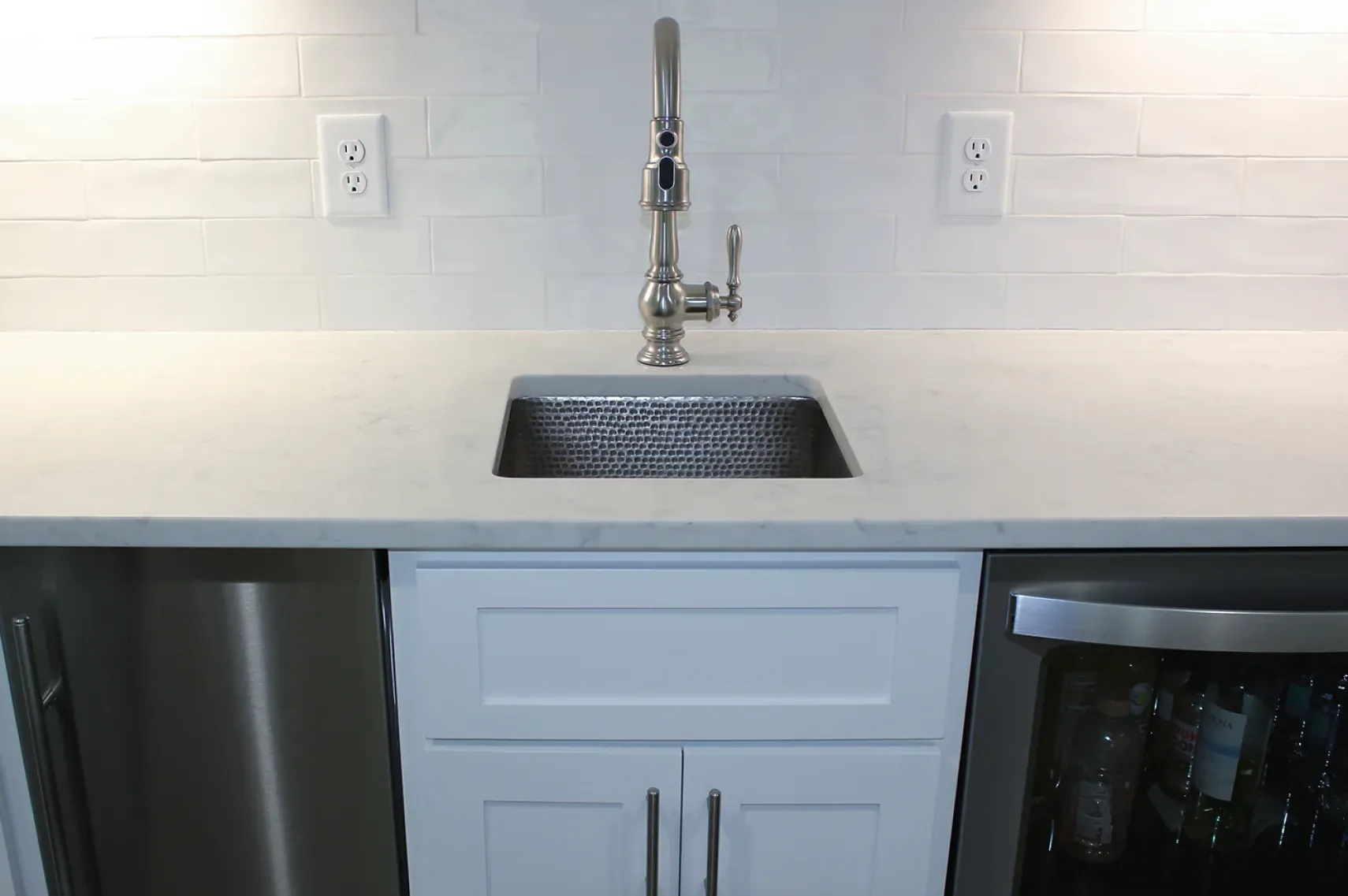 Premier Copper Products 20" Copper Bar/Prep Sink, Nickel, BREC20EN