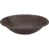 Premier Copper Products 19" Oval Copper Bathroom Sink, Oil Rubbed Bronze, LO19RRDB