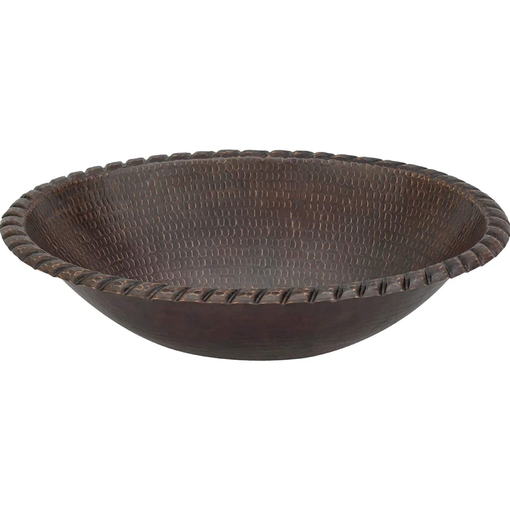 Premier Copper Products 19" Oval Copper Bathroom Sink, Oil Rubbed Bronze, LO19RRDB
