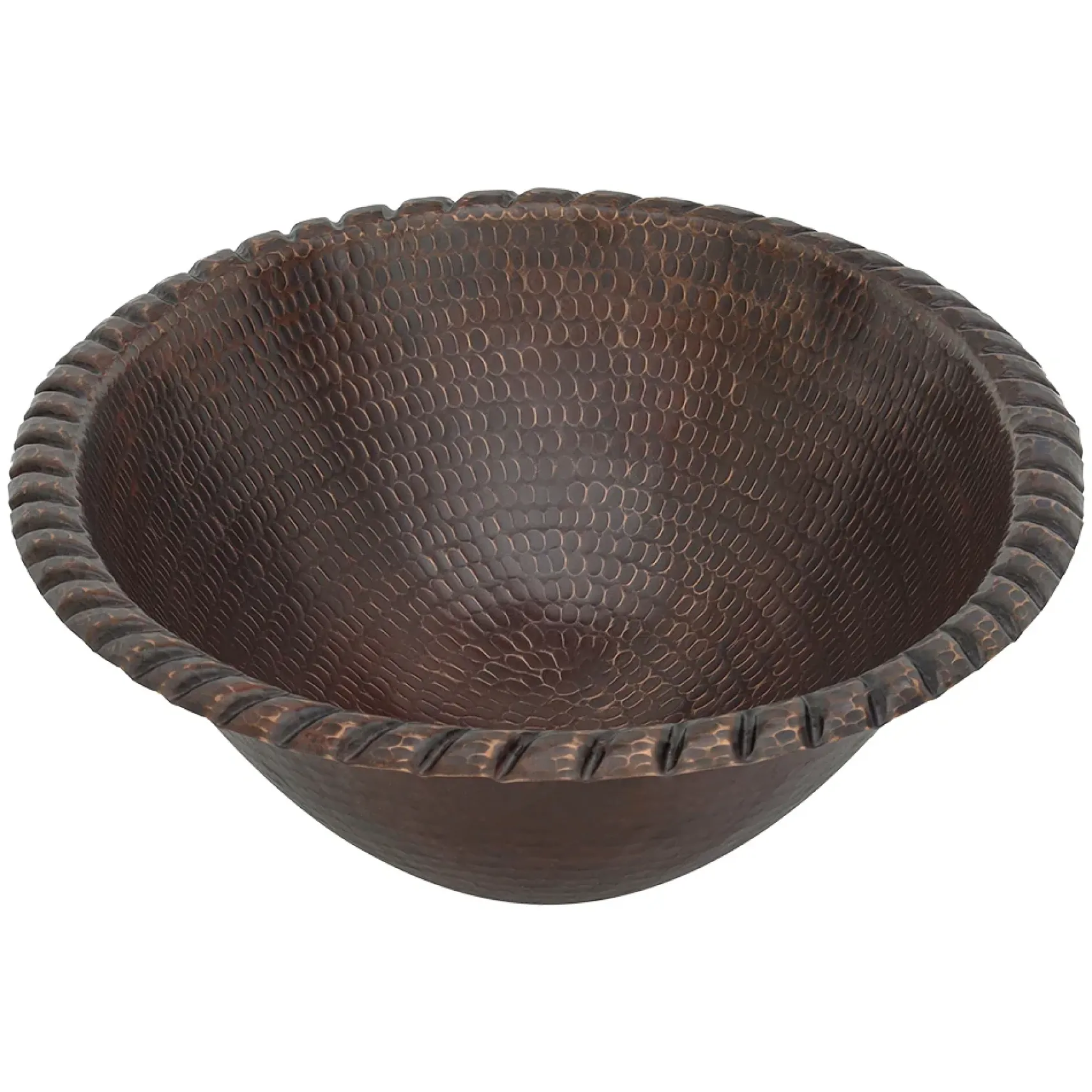 Premier Copper Products 19" Oval Copper Bathroom Sink, Oil Rubbed Bronze, LO19RRDB