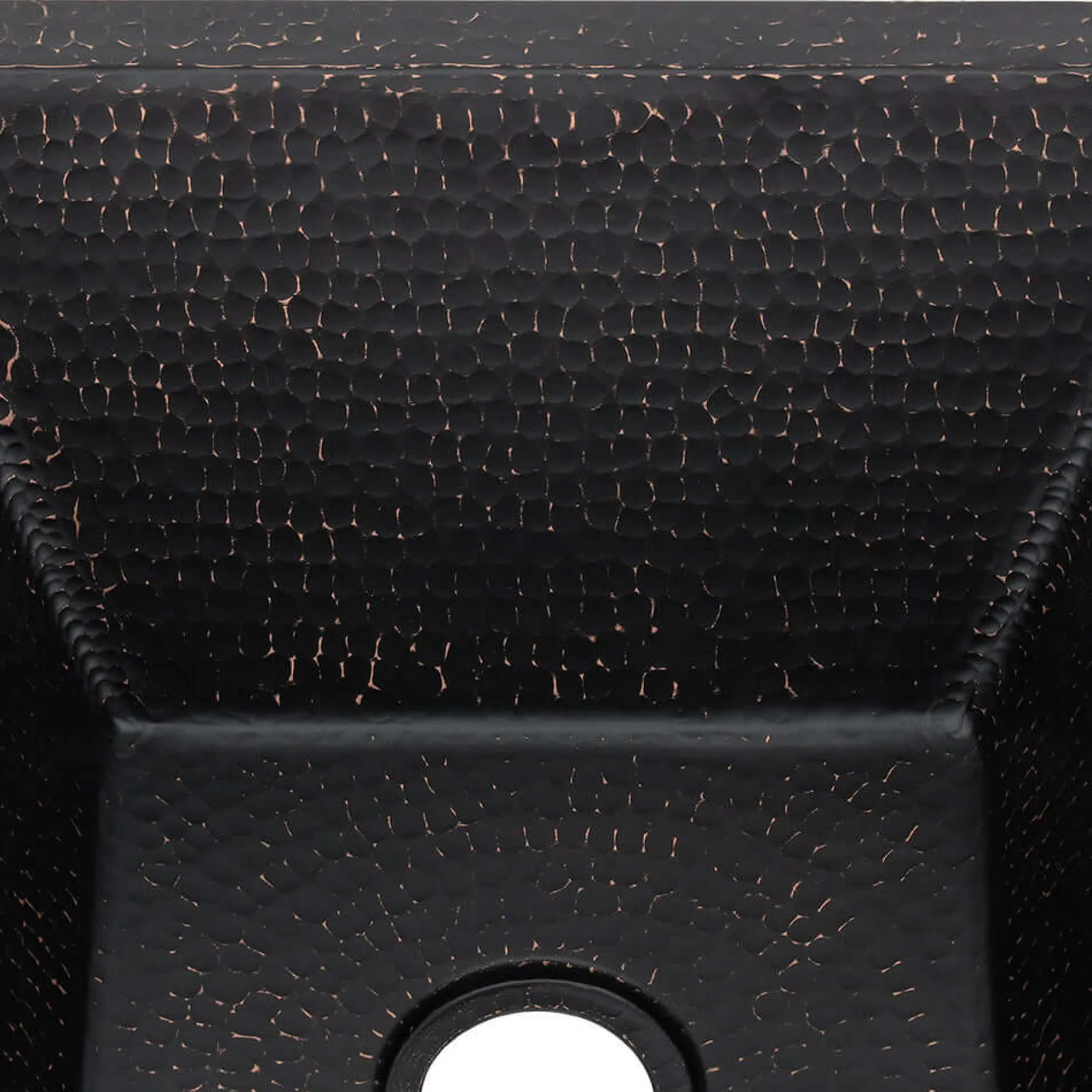 Premier Copper Products 15" Square Copper Bar/Prep Sink, Glazed Black, 16 Gauge, BS15BLK2