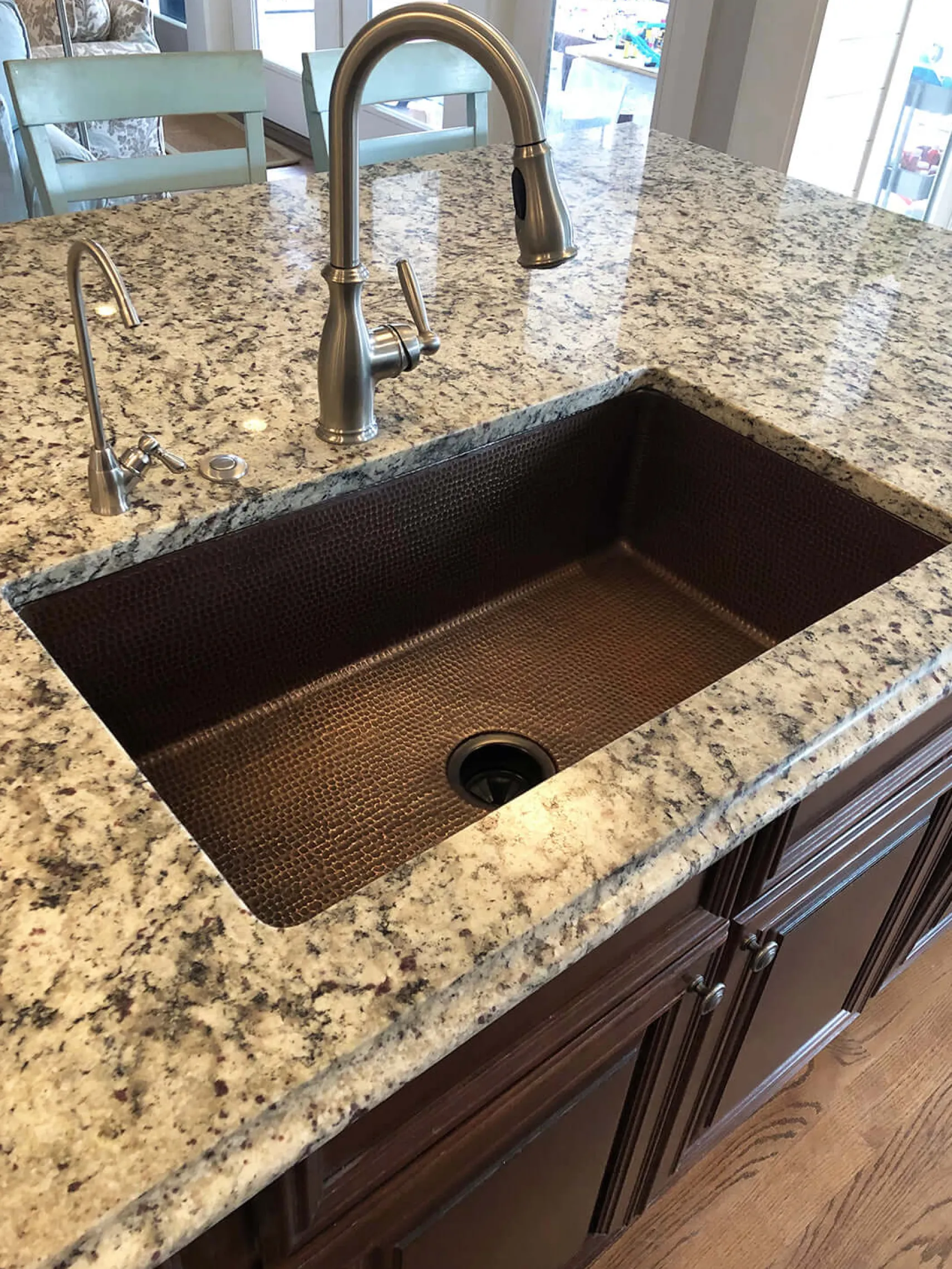 Premier Copper Products 33" Copper Kitchen Sink, Oil Rubbed Bronze, KSDB33199