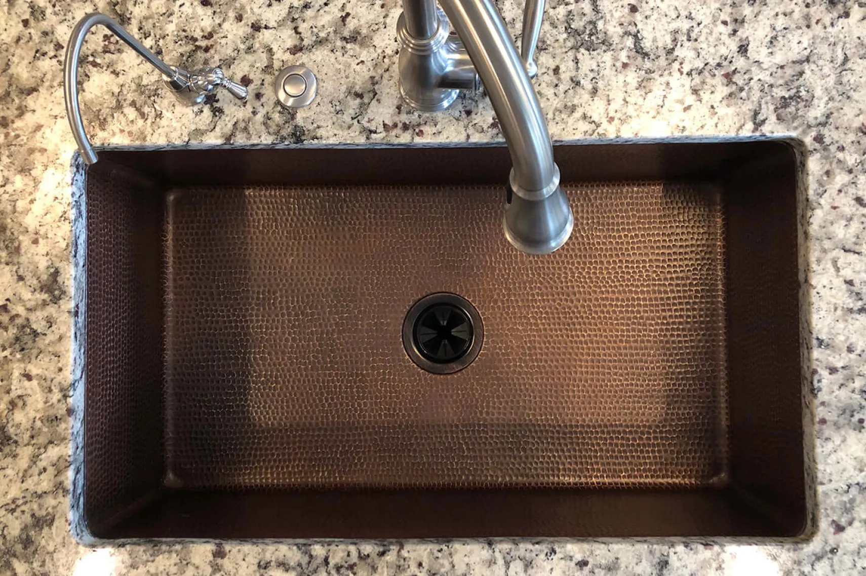 Premier Copper Products 33" Copper Kitchen Sink, Oil Rubbed Bronze, KSDB33199