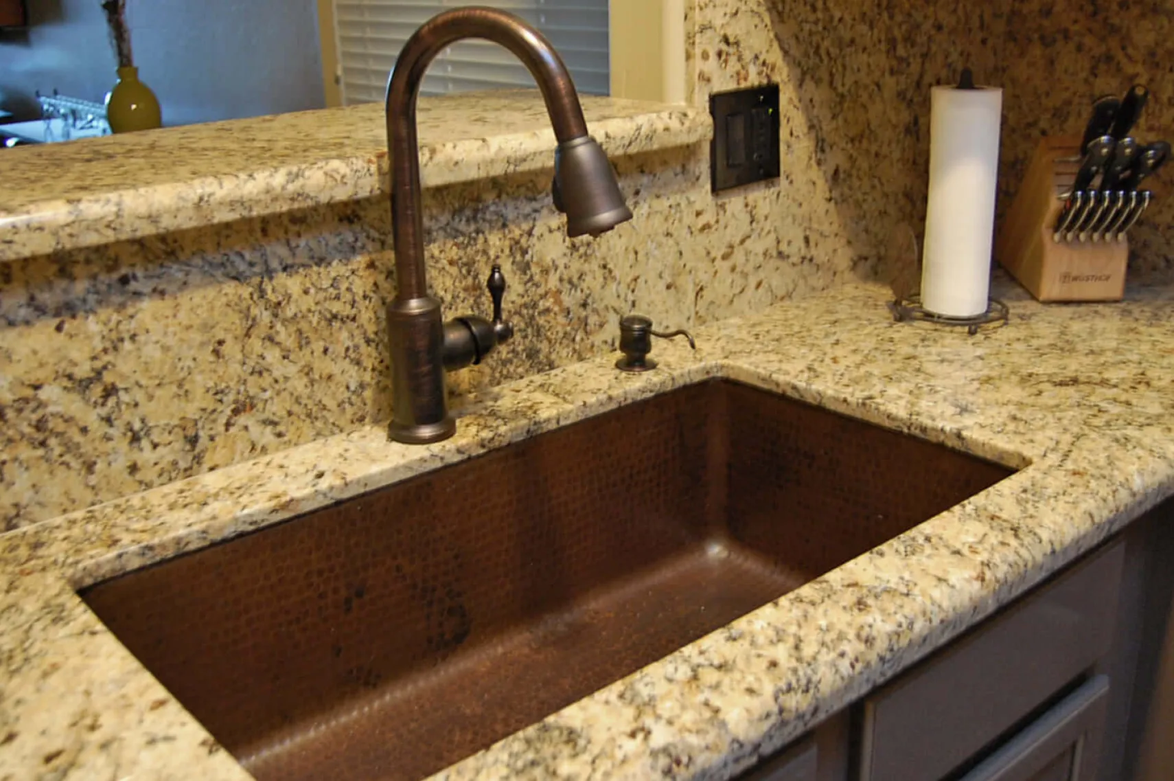 Premier Copper Products 33" Copper Kitchen Sink, Oil Rubbed Bronze, KSDB33199