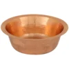 Premier Copper Products 14" Round Copper Bar/Prep Sink, Polished Copper, 17 Gauge, BR14PC2
