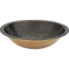 Premier Copper Products 19" x 14" Oval Dual - Undermount or Drop In Brass Bathroom Sink, Oil Rubbed Bronze, LO19FAB