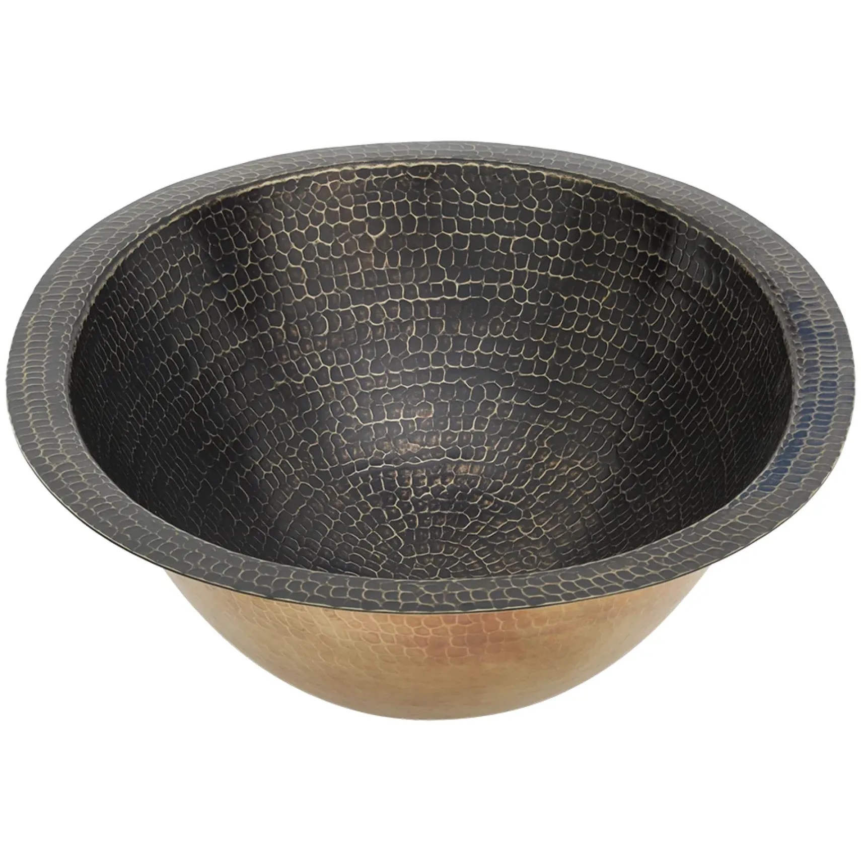 Premier Copper Products 19" x 14" Oval Dual - Undermount or Drop In Brass Bathroom Sink, Oil Rubbed Bronze, LO19FAB