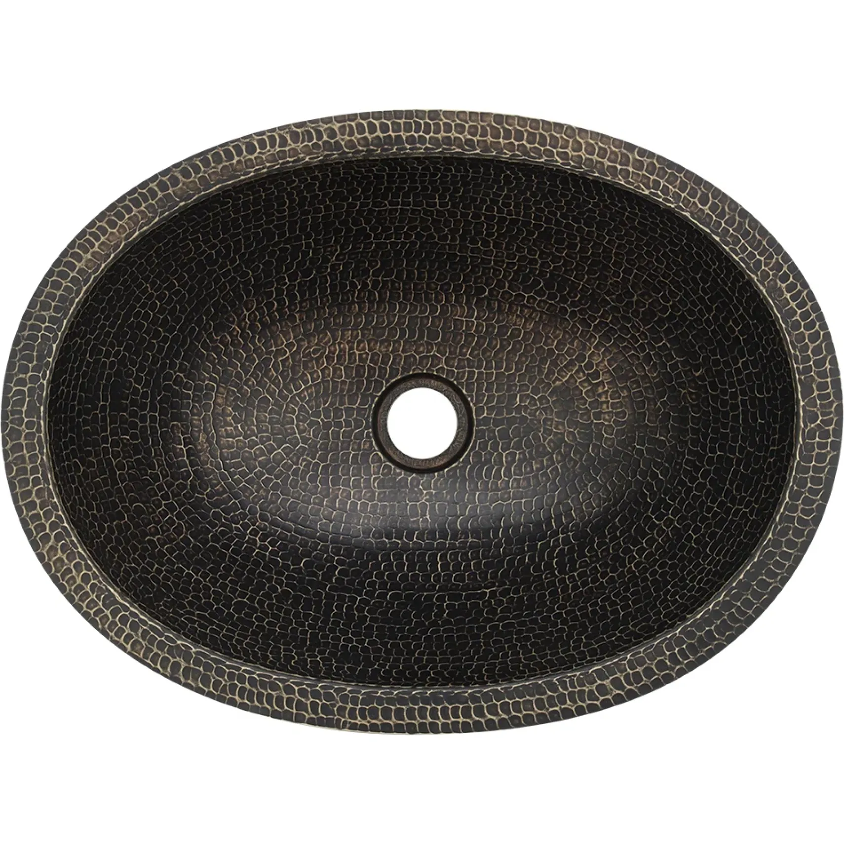 Premier Copper Products 19" x 14" Oval Dual - Undermount or Drop In Brass Bathroom Sink, Oil Rubbed Bronze, LO19FAB
