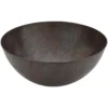 Premier Copper Products 15" Round Copper Bathroom Sink, Oil Rubbed Bronze, VR15BDB