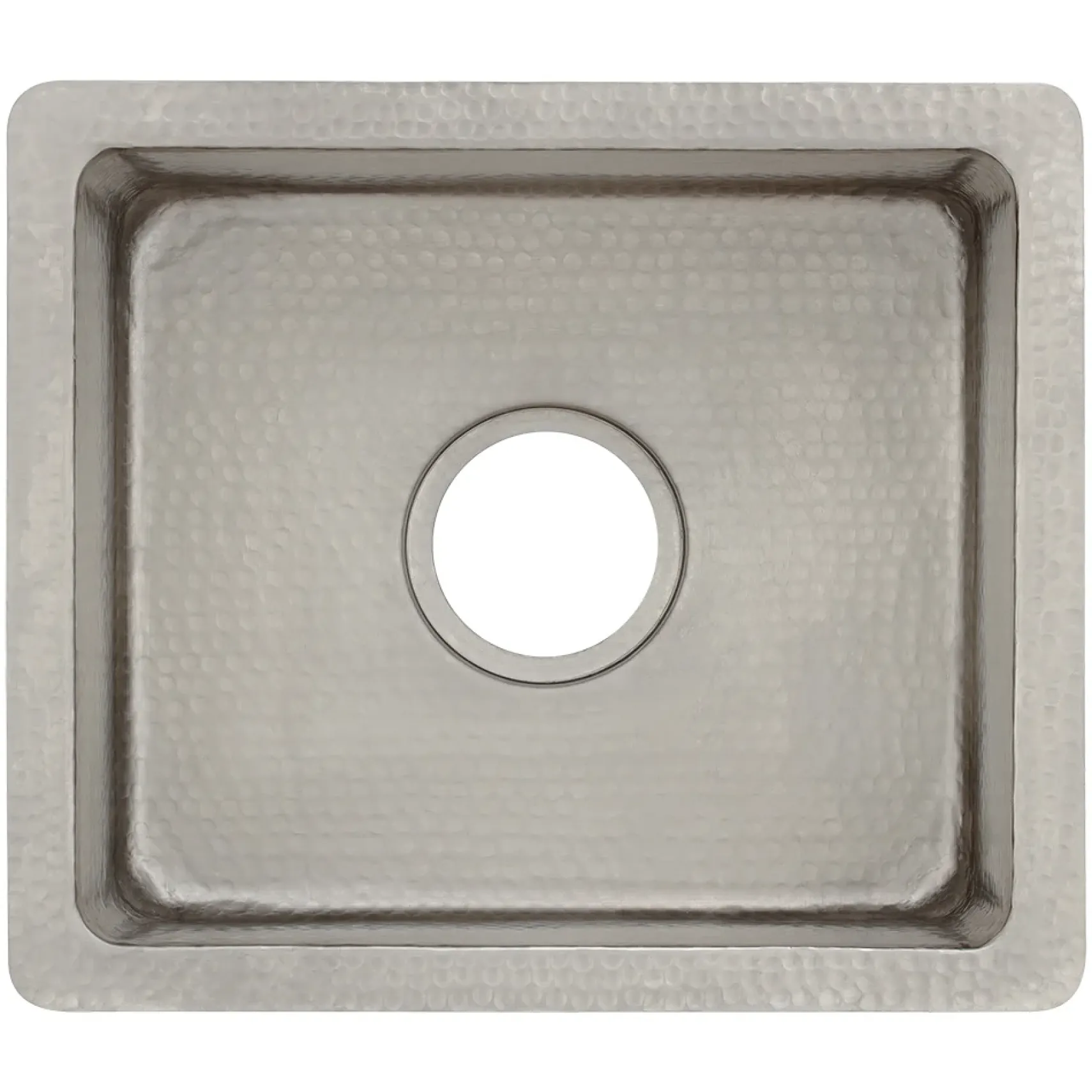Premier Copper Products 16" Copper Bar/Prep Sink, Nickel, BREC16EN