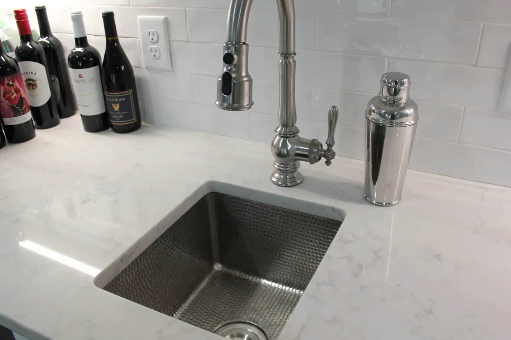 Premier Copper Products 16" Copper Bar/Prep Sink, Nickel, BREC16EN