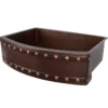 Premier Copper Products 33" Copper Farmhouse Sink, Oil Rubbed Bronze, KASRDB33249BS