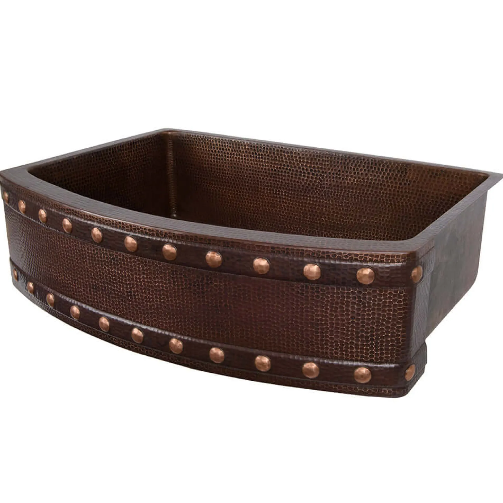 Premier Copper Products 33" Copper Farmhouse Sink, Oil Rubbed Bronze, KASRDB33249BS