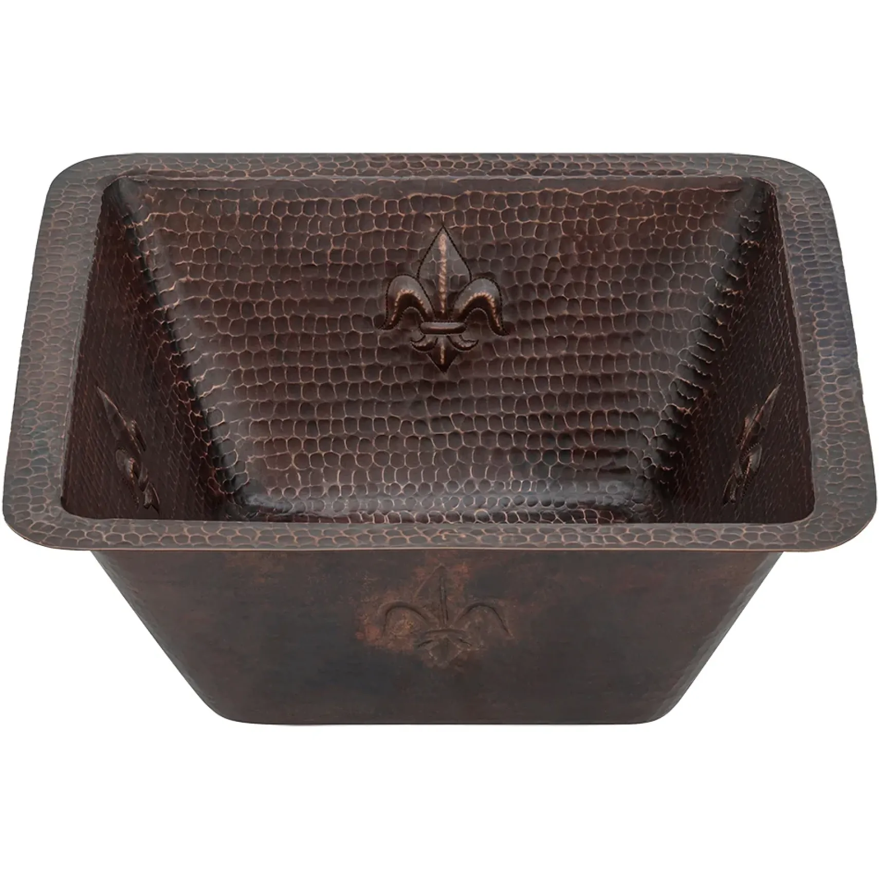 Premier Copper Products 15" Copper Bar/Prep Sink, Oil Rubbed Bronze, BS15FDB2
