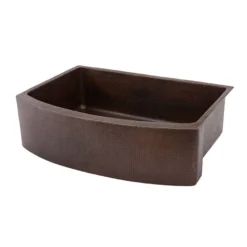 Premier Copper Products 33" Copper Farmhouse Sink, Oil Rubbed Bronze, KASRDB33249