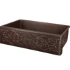 Premier Copper Products 33" Copper Farmhouse Sink, Oil Rubbed Bronze, KASDB33229S