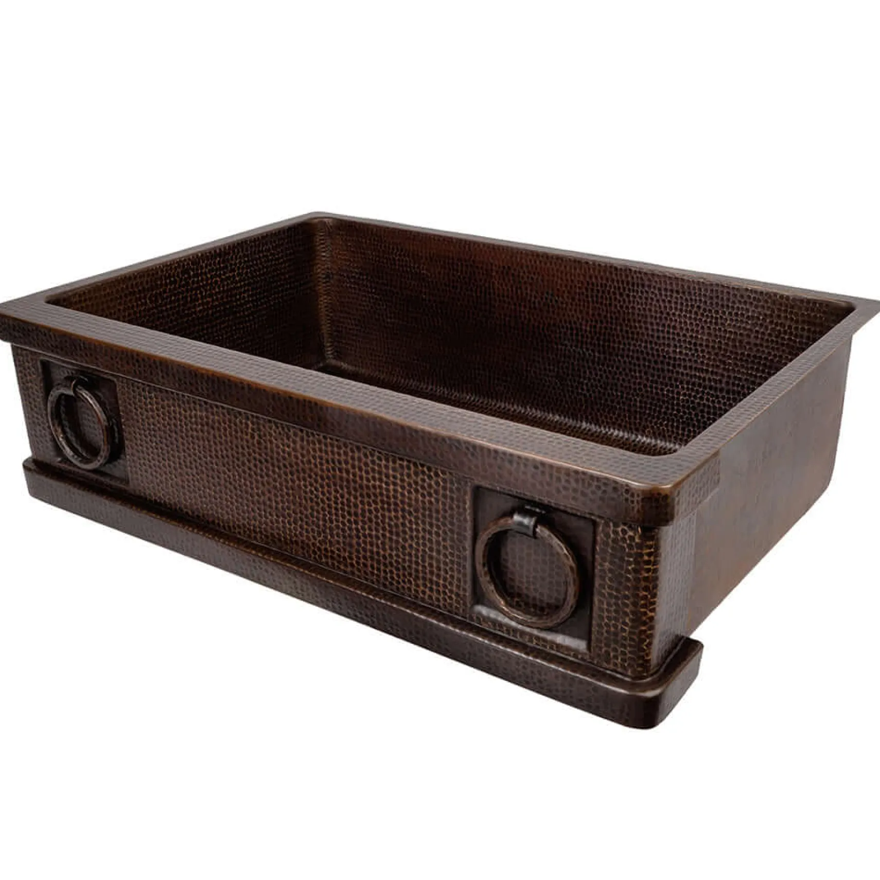 Premier Copper Products 33" Copper Farmhouse Sink, Oil Rubbed Bronze, KASDB33229R