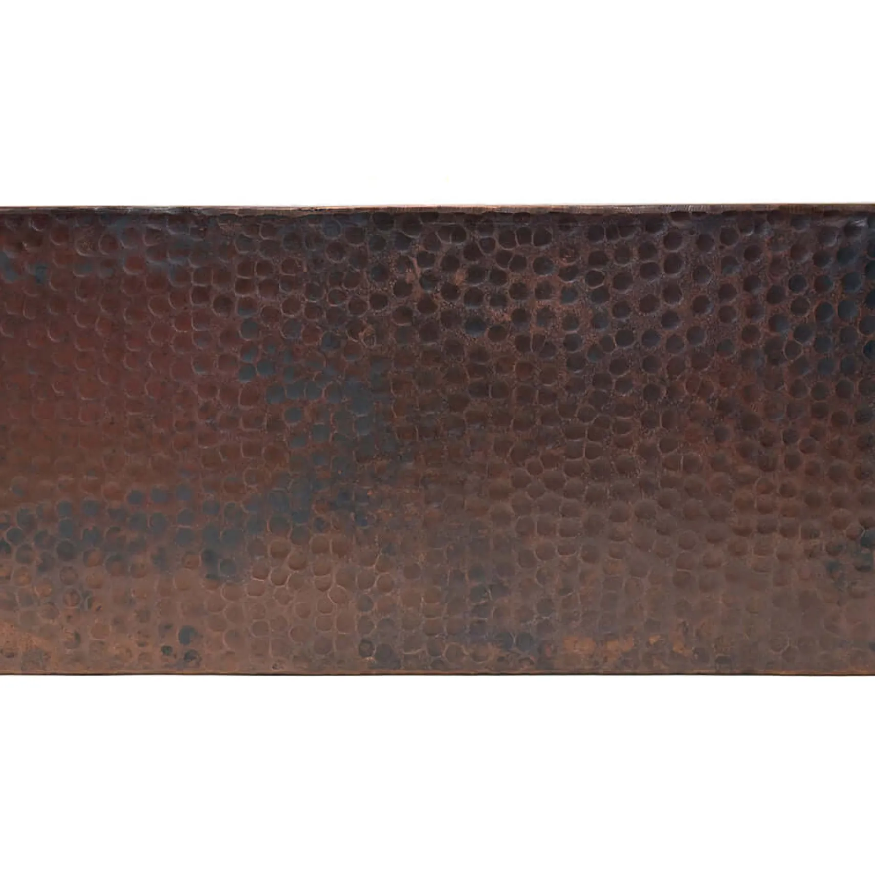 Premier Copper Products 33" Hammered Copper Kitchen Apron 50/50 Double Basin Farmhouse Sink with Matching Drains, and Accessories, Oil Rubbed Bronze, KSP3_KA50DB33229