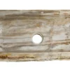 33" Rare Petrified Wood Farmhouse Kitchen Sink in Beige, Taupe