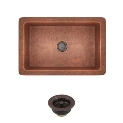 Rene 33" Copper Kitchen Sink, R4-1003-ST-C