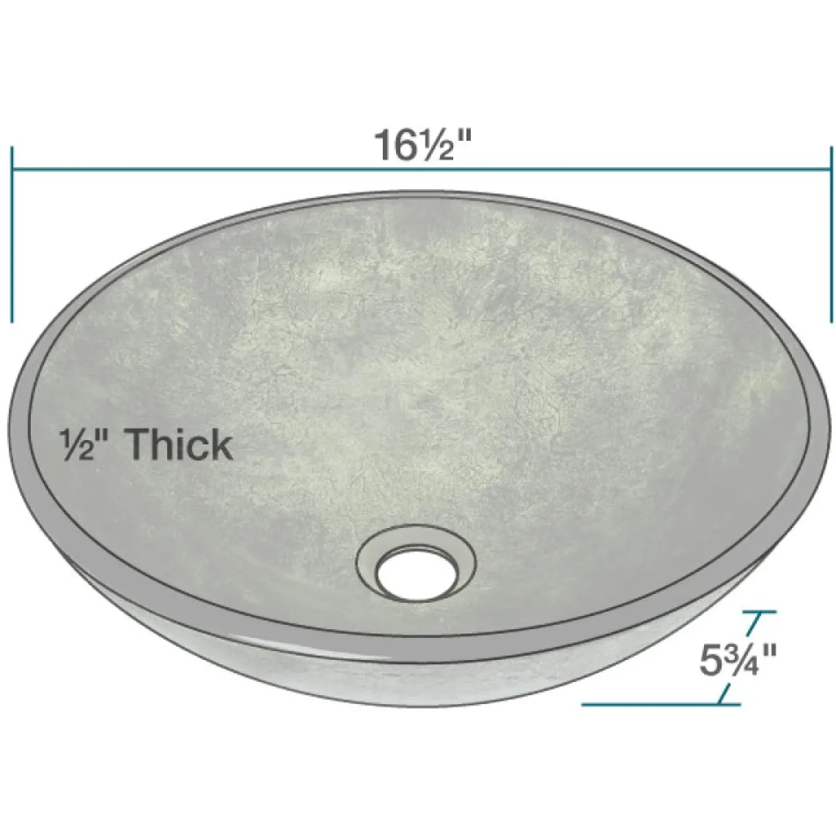 Rene 17" Round Glass Bathroom Sink, Forest Green, with Faucet, R5-5027-R9-7003-C