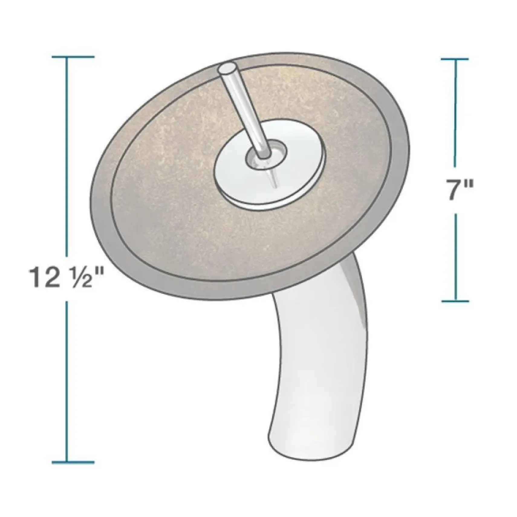 Rene 17" Round Glass Bathroom Sink, Regal Bronze and Earth Tones, with Faucet, R5-5035-WF-BN