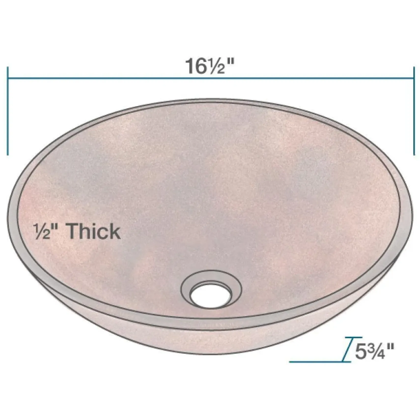 Rene 17" Round Glass Bathroom Sink, Multi-Color, with Faucet, R5-5014-R9-7003-C