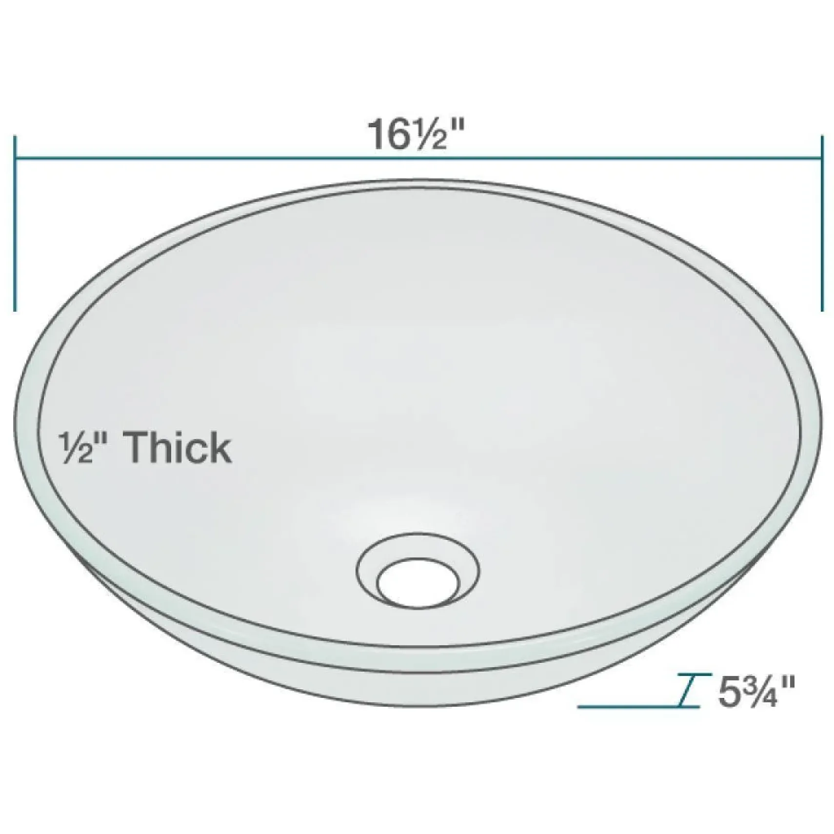 Rene 17" Round Glass Bathroom Sink, Frosted, with Faucet, R5-5002-R9-7007-ABR