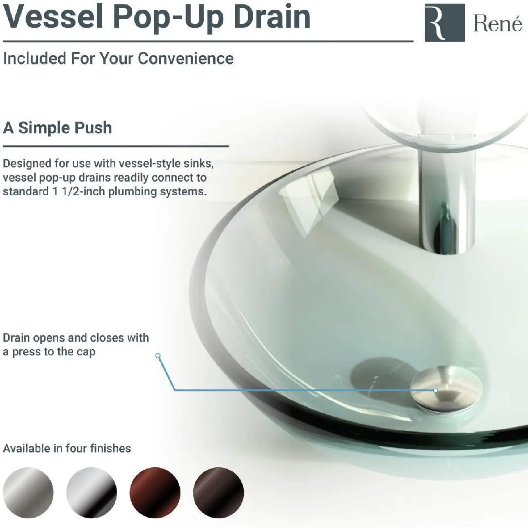 Rene 18" Round Glass Bathroom Sink, Orange Gold Foil, with Faucet, R5-5013-WF-ABR