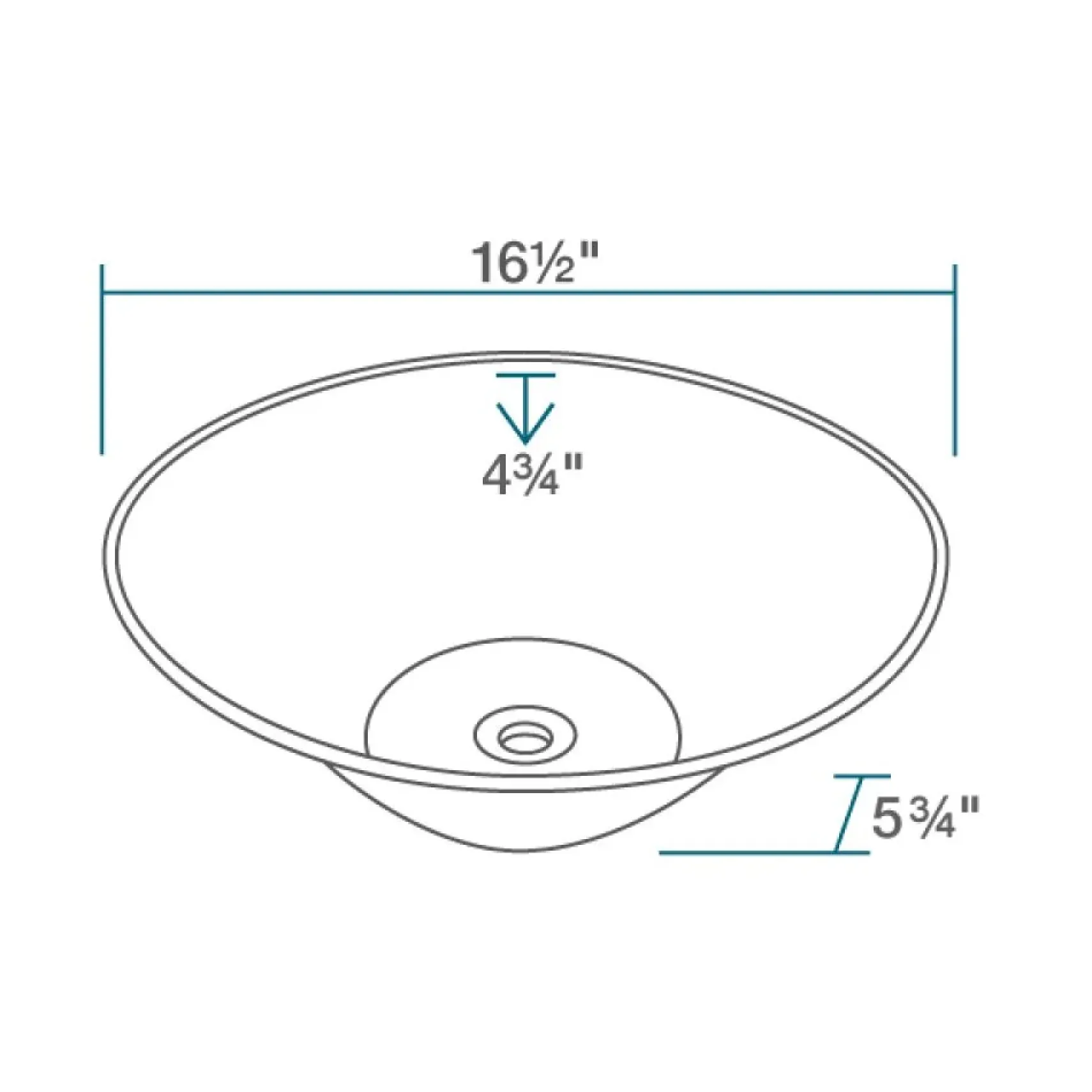 Rene 17" Round Porcelain Bathroom Sink, Biscuit, with Faucet, R2-5015-B-R9-7007-BN