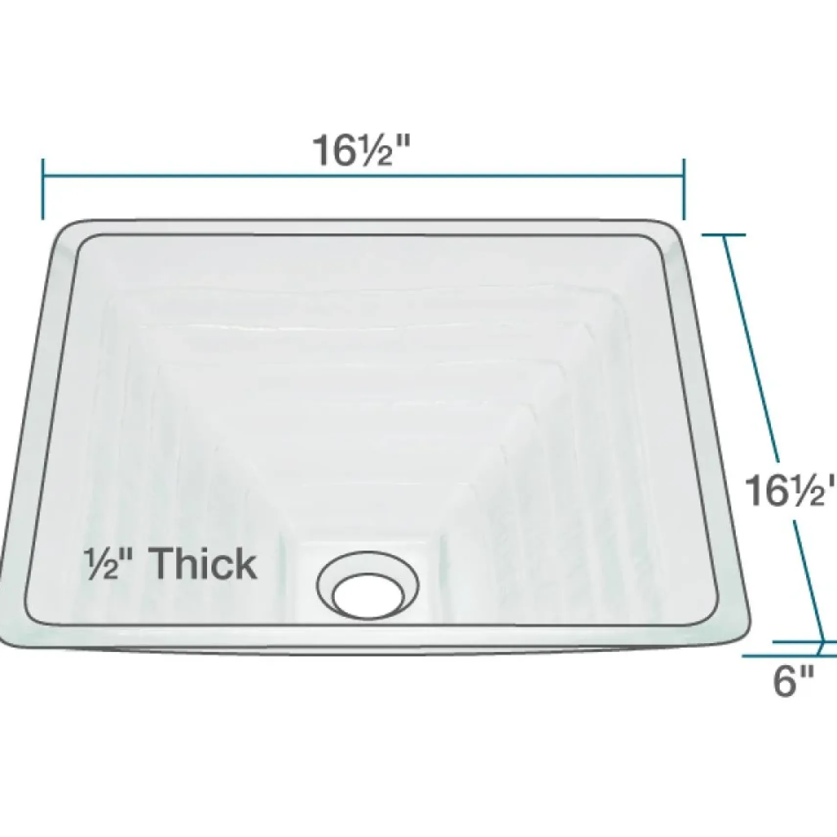 Rene 17" Square Glass Bathroom Sink, Textured, with Faucet, R5-5004-WF-BN