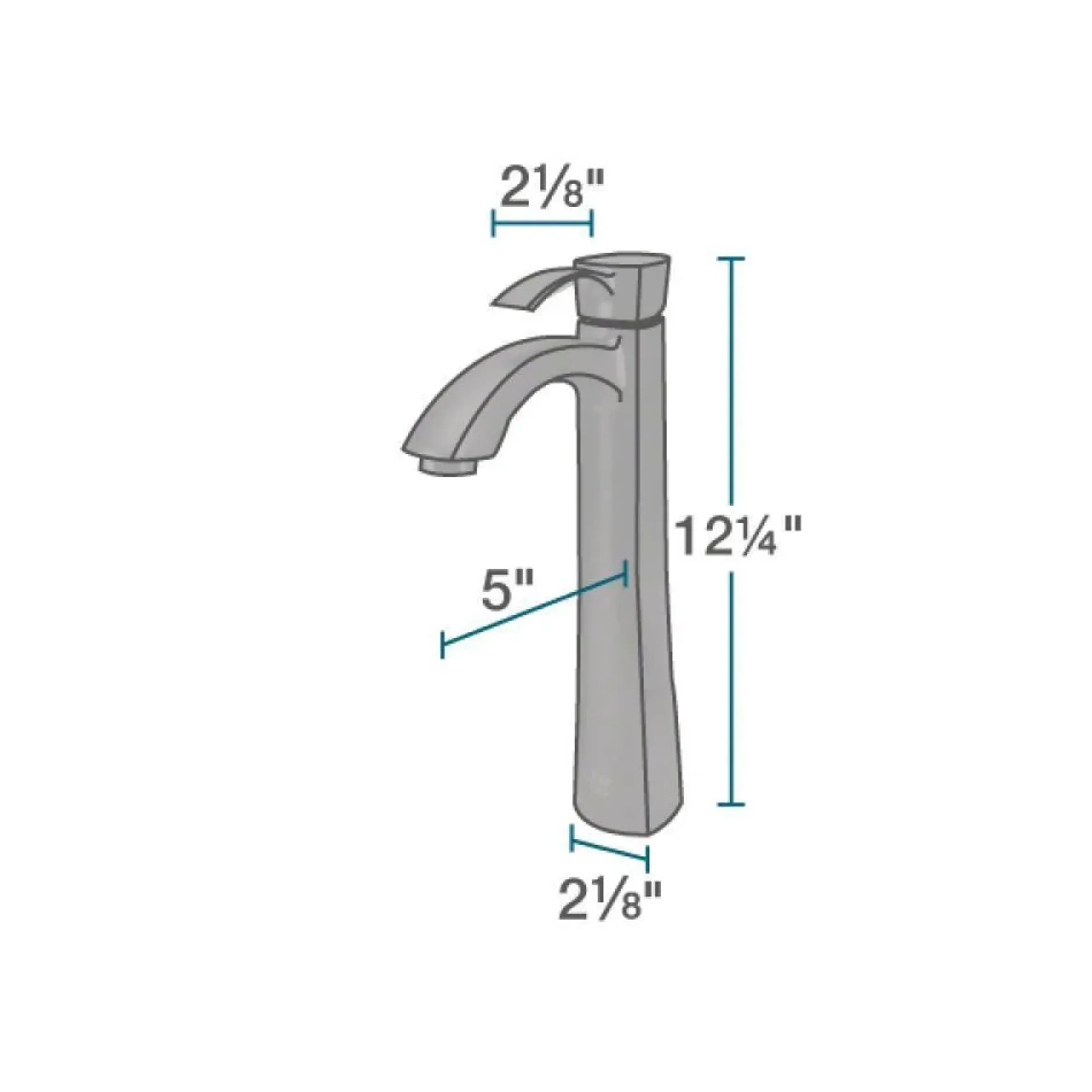 Rene 17" Square Glass Bathroom Sink, Textured, with Faucet, R5-5004-R9-7006-ABR