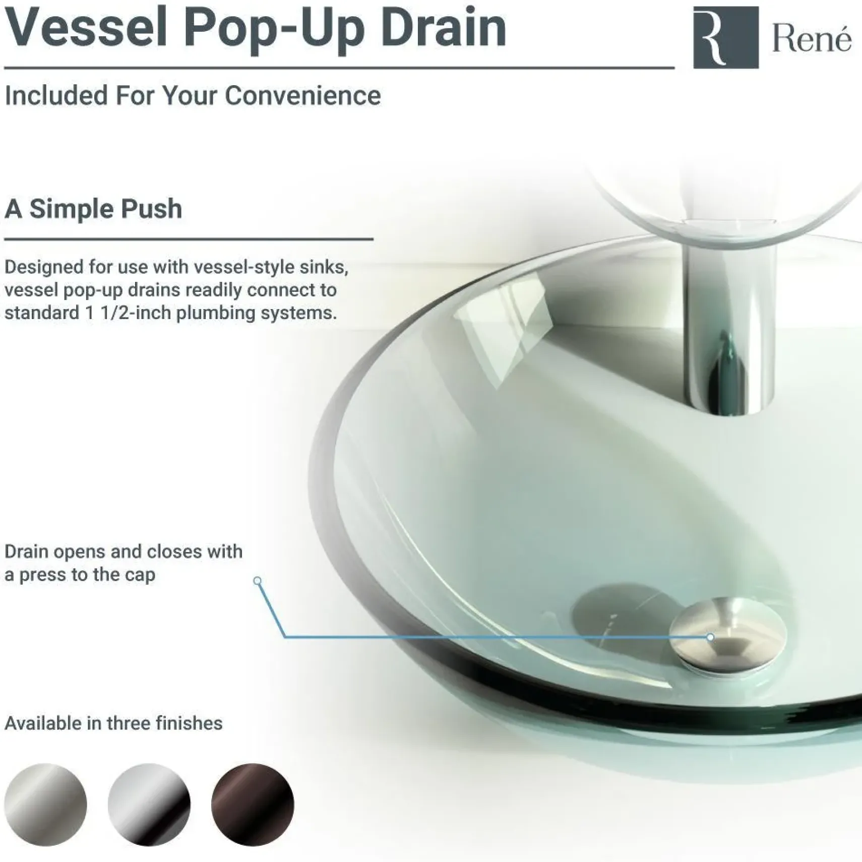 Rene 17" Square Glass Bathroom Sink, Textured, with Faucet, R5-5004-R9-7003-ABR