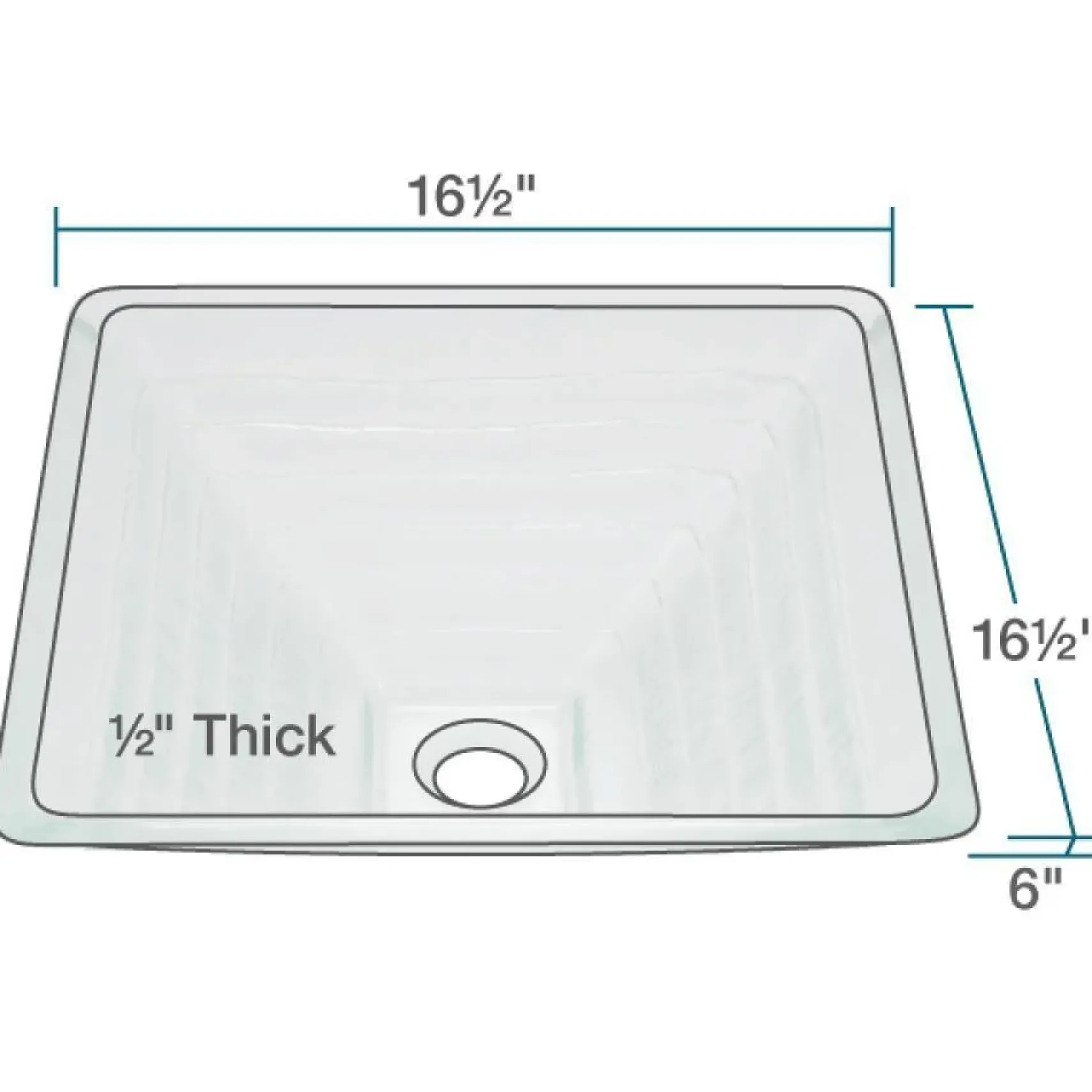 Rene 17" Square Glass Bathroom Sink, Textured, with Faucet, R5-5004-R9-7001-BN