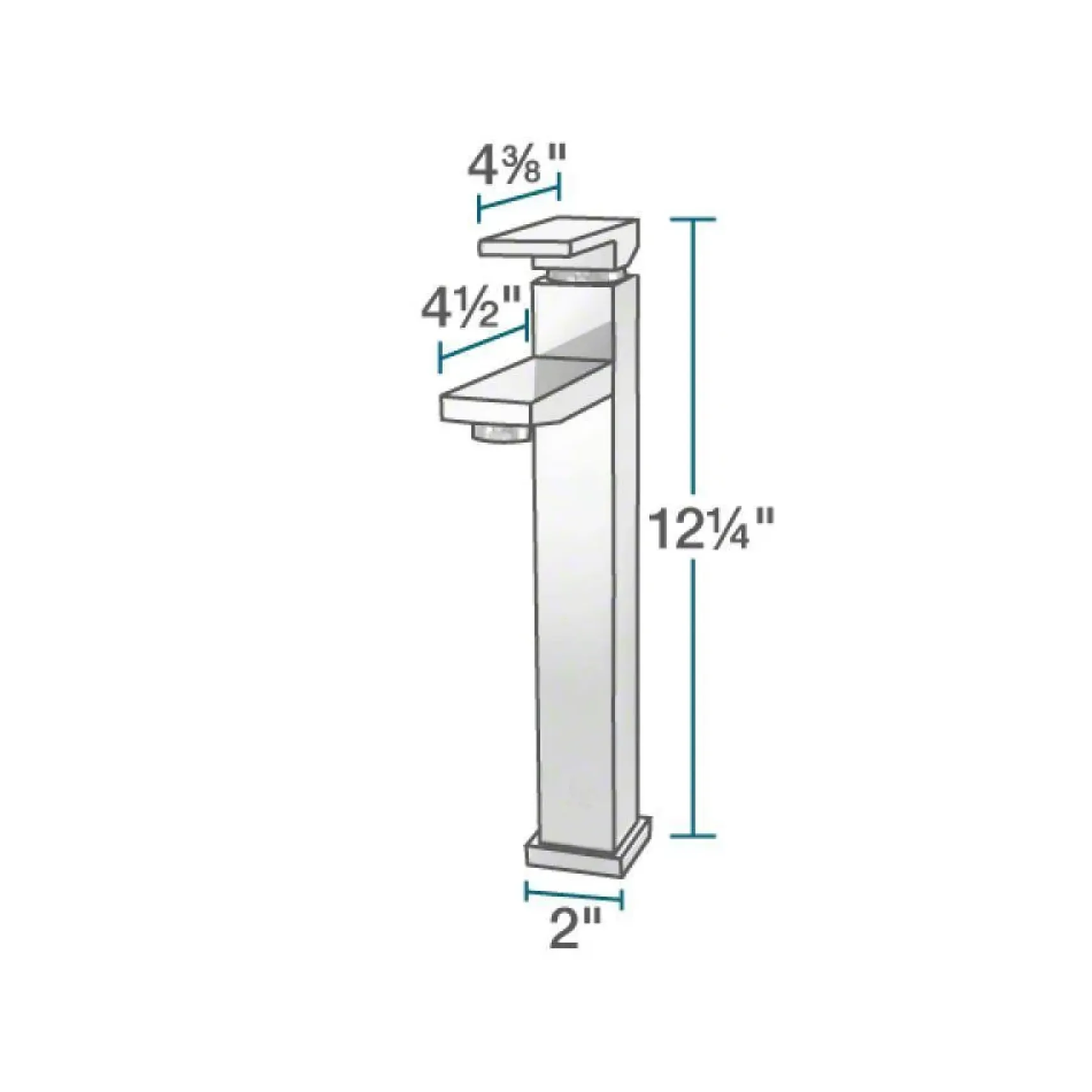 Rene 17" Square Glass Bathroom Sink, Metallic Green and Gold, with Faucet, R5-5036-R9-7003-C