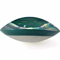Ruvati 19 inch Murano Glass Art Vessel Seashell Decorative Pattern Bathroom Sink, Seafoam Green, RVB3056